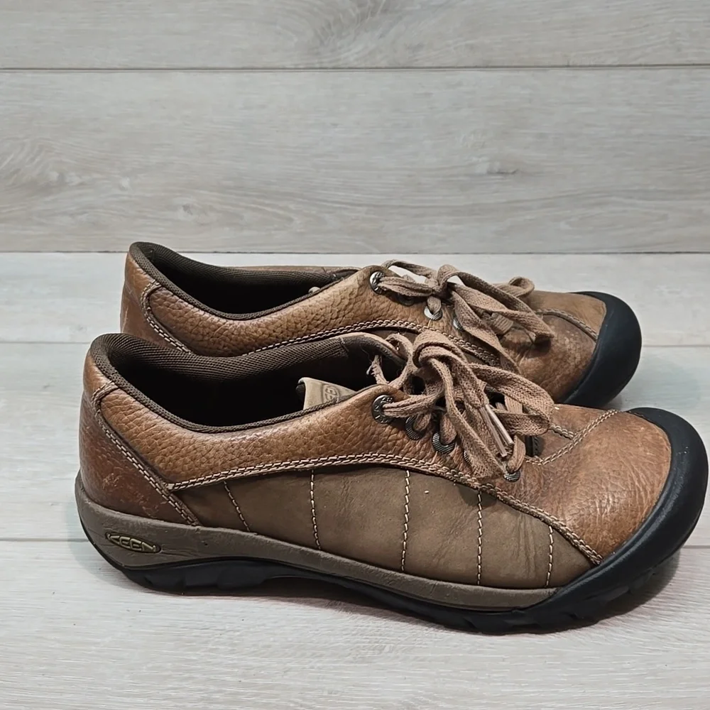 Keen Women Presidio Brown Leather Shoes Sneakers Boots Sz 9